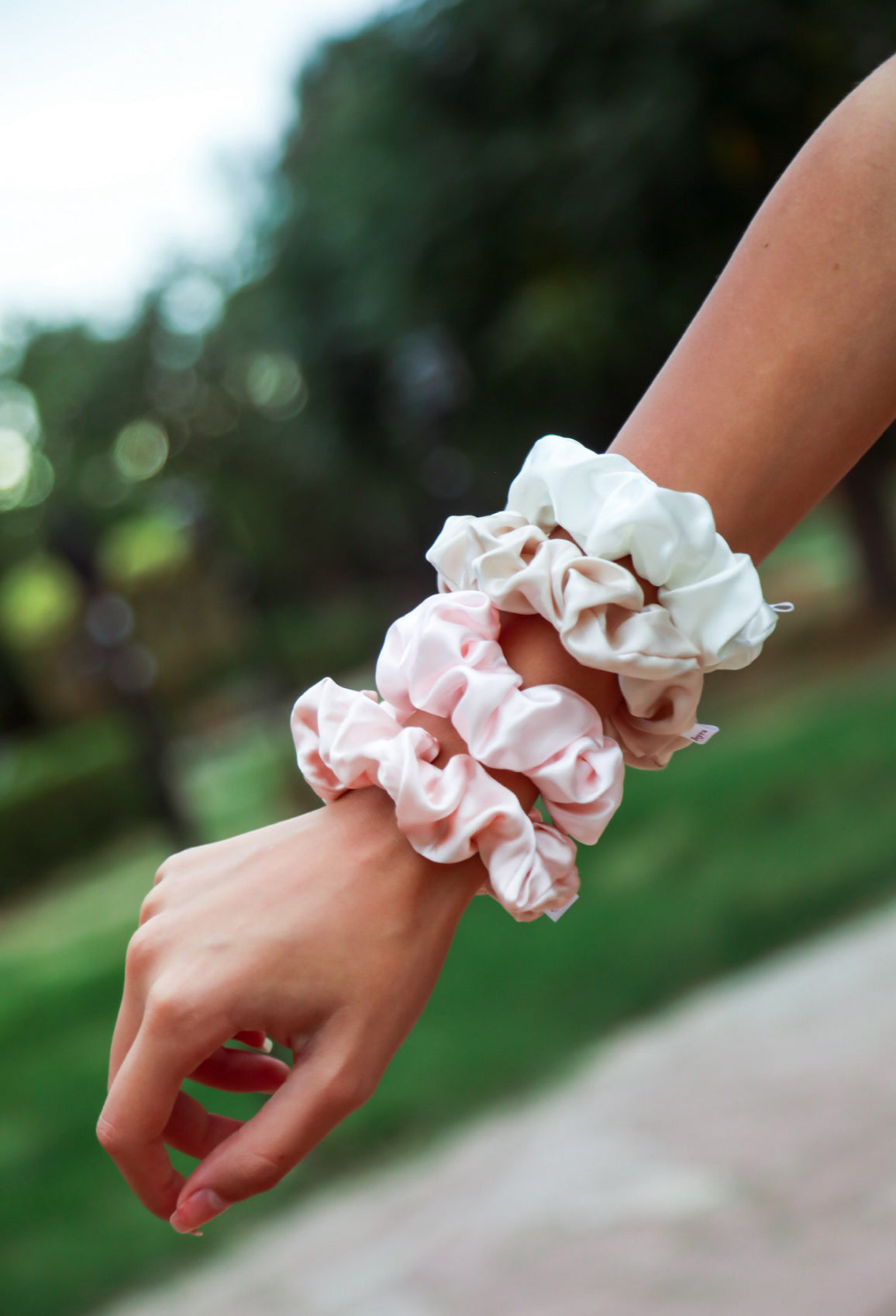 Silk Scrunchie Set