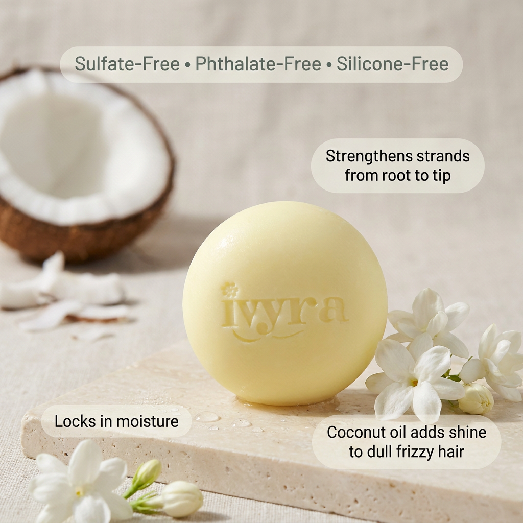 Shampoo Bar Coconut and Jasmine For Dry Hair